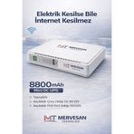 Mervesan Mt-ups-dc Mini Dc Ups 8800mah Taşınabilir Kesintisiz Güç Kaynağı