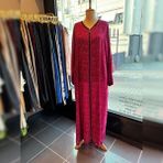 Mervis Butik Pamuk Viskon Fermuarlı Model Namaz Elbisesi - 00433 Gül Kurusu - 44 - 48