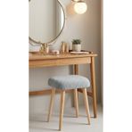 MervishDecor Ahşap Ayaklı Dekoratif Kare Puf Tabure Bench Koltuk Sandalye