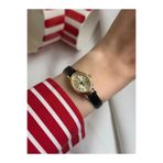 MERW Diana Model Siyah Vintage Seri Deri Kordon Kadın Kol Saati