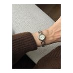 MERW June Model Gold Gümüş Beyaz Renk Metal Kordon Vintage Seri Kadın Kol Saati