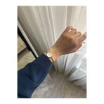 MERW Vanetta Model Gold Beyaz Renk Vintage Seri Metal Kordon Kadın Kol Saati