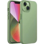 Merwish Apple iPhone 15 Plus Uyumlu Özel İpeksi Dokunuş Hissi Veren İçi Yumuşak Kadife Lansman Silikon Kılıf Kapak (Yeşil)