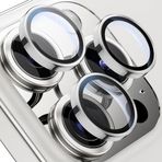 Merwish Apple iPhone 15 Pro Max iPhone 15 Pro için Kamera Lens Koruyucu Kamera Koruyucu Ultra İnce Yüksek Kaliteli Cam Lens Mercek Koruyucu (BEYAZ TİTANYUM)