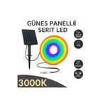 Merwish Güneş Enerjili 3000K Şerit LED Işık – Kumandalı, IP65 Su Geçirmez Bahçe Ağaç Çit Aydınlatma