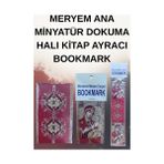 Meryem Ana Görselli Minyatür Dokuma Halı Kitap Ayracı Bookmark