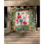 Meryem Christhmas Yılbaşı Temalı Yastık Kılıfı - Renkli - 40×40