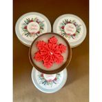 Merz Design Decor Hediyelik Teneke Kutuda %100 Doğal Vegan Soya Wax Kar Tanesi Mum - Kırmızı
