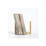 MERZANA Gold Metal Plaklık, Dergilik, Kitaplık, Plak Organizer