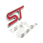 Mes Store Ford St 3D Metal Arma Amblem Logo Arka Kırmızı