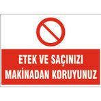 Mesai bitiminde makineni teslim etmeden ayrılma, isg uyarı levhası