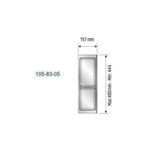 Mesan 105-83-05-309 Traybond 157 mm 2 Bölme Antrasit Kaşıklık