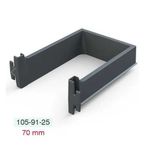 Mesan 105-91-25-303 Gri 70 mm Köşeli Gider Kapama