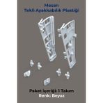 Mesan Shocab Tekli Ayakkabılık Beyaz - Mobilya Hırdavatı