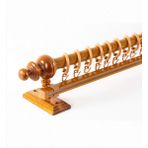 Meşe 125 cm Tekraylı Rustik Perde Askı Seti (Ahşap Başlık ile Aluminyum Boru ve Ray) - TEKRAYLI