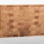 Meşe Endgrain Kesme Tahtası 40x28x4 cm |%100 Doğal & Dayanıklı Ahşap, Bıçak Dostu Mutfak Yardımcınız