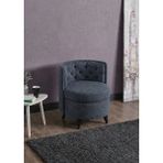Meşe Home Melina Kapitoneli Silinebilir Kumaş Konforlu Modern Tasarım Renk Seçenekli Sırtlı/sırtsız Puf / Tekli Sandalye - Gri