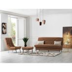 Meşe Home Smart Koltuk Takımı Kılıflı S Yaylı Kanepe Bazalı Yataklı Modern Konforlu Rahat (Üçlü+Berjer+Puf) 110x190 cm