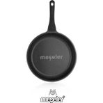 Meşeler Hanımeli Döküm Granit Tava Siyah - 28 CM SİYAH