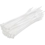 Meşem | Kablo Bağı, 100'LÜ Paket Plastik Kelepçe, 3.6 Mm, 370 Mm, Beyaz - 100'lü Kablo Bağı