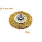 Meşem Pimli Dairesel Çelik Fırça 100 mm 1 Adet Kod :4040