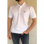 Mesh Erkek Beyaz Polo Yaka Tişört %100 Pamuk Regular Fit Nefes Alan Kumaş Çekmez Kısa Kollu Yazlık Model