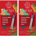 Mesh Stick Kırmızı Biber, Paprika, Zencefilli Baharat Çayı 2 Paket Bir Arada - Bitki Çayı