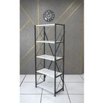 MESİR PLASTİK 5 Raflı 150 Cm Dekoratif Kitaplık Beyaz