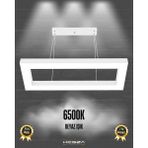 Mesita (Beyaz Kasa, Beyaz Işık) Ledli Modern Sarkıt Linear LED Avize Salon Mutfak Oturma Odası Yatak Odası Antre Hol LED Dikdörtgen