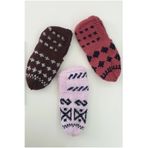 MESKSTORE 3'LÜ EL ÖRGÜSÜ YÜNLÜ PATİK