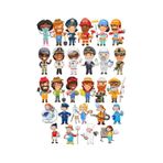 Meslekler Sticker Set 25 Parça Telefon, Tablet, Defter, Laptop Sticker