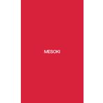 MESOKI Notebook, Solid Collection, Chroma, Glossy Red, Dot, 160 Pages, Soft Cover (5 x 8.25)