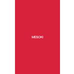 MESOKI Notebook, Solid Collection, Chroma, Glossy Red, Dot, 80 Pages, Soft Cover (5 x 8.25)