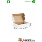 Meşpa Ambalaj 21 x 8,6 x 8,3 cm Kargo Kutusu 25 Adet – Karton Ürün Gönderim ve Paketleme Kutusu - Beyaz - 50 Adet