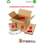 Meşpa Ambalaj Ekonomik Paketleme Seti Kutu-Koli-Kraft Kağıt