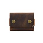MESSCOLLECTION Hakiki Deri Kartlık, Kredi Kartı Cüzdanı, El Yapımı Minimal, Erkek & Kadın Minimalist Kartlık, Küçük Kartvizitlik, Hediyelik Ürün Şık Para ve Kartlık çç (taba)