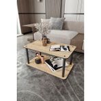 Messer Dekoratif Mdf Masivo 70 x 42 Dikdörtgen Safir Meşe Orta Sehpa