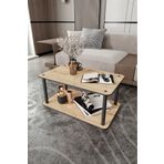 Messer Dekoratif Mdf Masivo Orta Sehpa 70X42 Dikdörtgen Safir Meşe