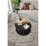 Messer Yin Yang Unıty Serenıty 2'li Safir Siyah 70 cm Orta Sehpa