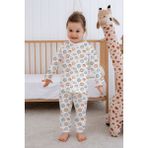 Messido Erkek Bebek Çocuk Pijama Takımı Uzun Kollu Üst ve Alt Takım - Sevimli Uzay Macerası - Renkli - 2 Yaş