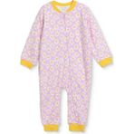 Messido Kız Bebek Uyku Tulumu Papatya Baskılı Fermuarlı Bisiklet Yaka Long Sleeve Ribanalı - Pembe - 3 - 4 Yaş