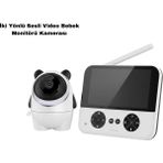 Mestore C5X Bebek Kamerası 720P HD Gece Görüş Özellikli Kablosuz Monitör Beyaz Renkli