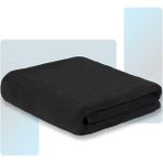 Met Shopping 1 Adet, Fitness Havlusu , Spor Havlusu, Antreman Havlusu, Siyah Havlu, %100 Pamuk Havlu - 50 x 90 cm