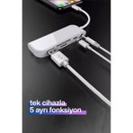 MetaForce Lightning OTG Dönüştürücü 9109L USB, SD Kart, Micro SD Kart Okuyucu iPhone Lightning Adaptör