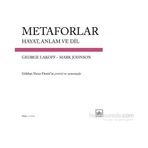 Metaforlar - George Lakoff Mark Johnson