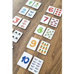 metafortoys Ahşap Sayılar Zeka Kartları Eşleştirme Oyunu Okul Öncesi Eğitim Materyali