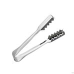 Metal 16 cm Buz ve Şeker Maşası | Tırtıklı Profesyonel Servis Maşası | 4.5 cm Ağız Açıklığı | Dayanıklı Mutfak Gereci