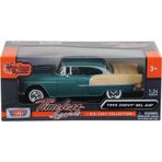 Metal 1955 Chevy Bel Air Yeşil 1:24 Ölçek