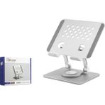 Metal 360 Derece Dönebilen Ergonomik Tablet ve Laptop Standi - Silver HDX8021 Nemere