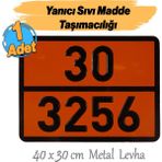 Metal 40X30 Cm Levha (1 Adet) 30-3256 Yanıcı 60° Parlama Yapan Sıvılar Tehlikeli Madde Uyarısı